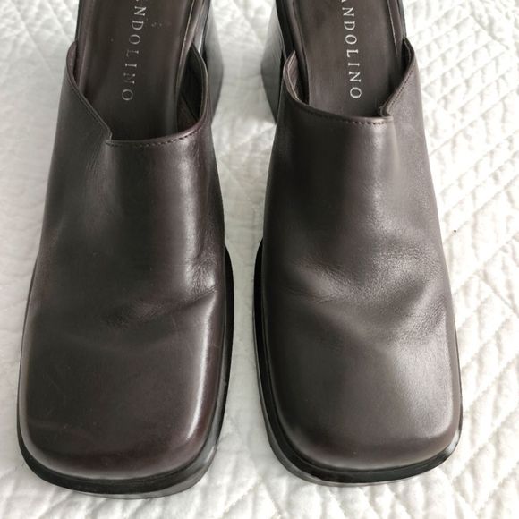 Bandolino 90s y2k leather vintage mules - Picture 1 of 10